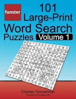 Funster 101 Large-Print Word Search Puzzles, Volume 1: Hours of brain-boosting entertainment for adults and kids - coolthings.us