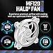 Cooler Master Hyper 212 Halo White CPU Air Cooler, 120 Halo² PWM Fan, Dual Loop ARGB, Aluminum Top Cover, 4 Copper Heat Pipes, 154mm Tall, AMD Ryzen AM5|AM4, Intel LGA 1851|1700|1200 Brackets