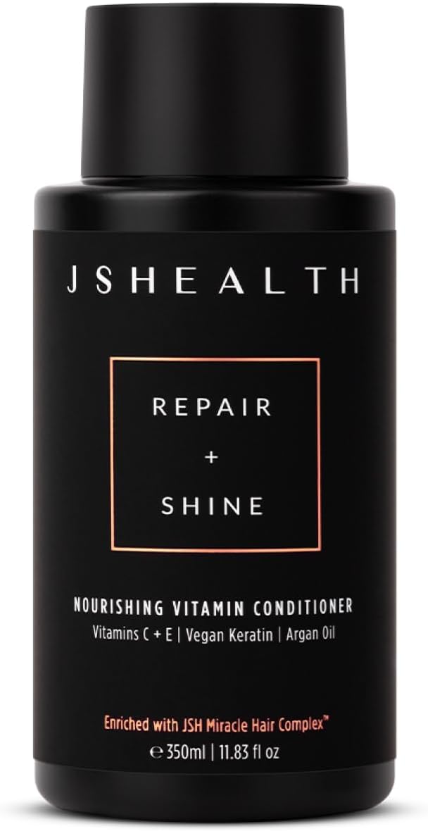 Nourishing Conditioner - Vitamin-Enriched Deep Treatment for Dry, Colored Hair - With Keratin, Argan Oil, and Vitamins C & E | Sulfate-Free, Vegan, 350ml