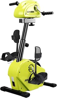 Bicicleta estática eléctrica para personas mayores, mini bicicleta de ejercicio para la rehabilitación de extremidades superiores e inferiores, equipo de ciclismo compacto para personas con discapac