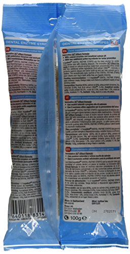 bogar, Bogadent Dental Enzyme Stripes Medium, Zahnpflege für Hunde, Hundezubehör für mittelgroße Hunde, Prävention von Zahnstein, Dental Sticks Hund, Mit Fleisch, Früchten und Mineralien, 100 g