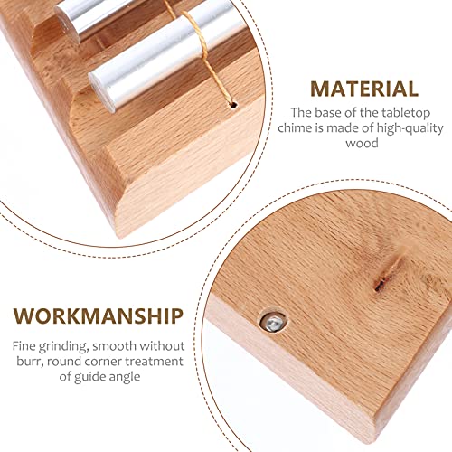 Generic Chime 5 - Opmerking Hand Chime Percussie Muziekinstrument Meditatie Bell Chime Herinneringsbel voor gebed, Yoga… - Image 4