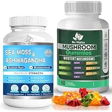 Sea Moss Ashwagandha Gummies & Mushroom Gummies Bundle