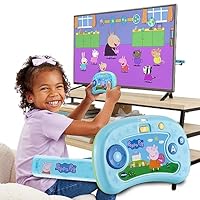 Vtech ABC Smile TV - Peppa Pig Lernkonsole – Kabellose Spielkonsole mit HDMI-Stick für den Fernseher – Mit 8 Spielen für stundenlangen Lernspaß – Für Kinder von 3-7 Jahren