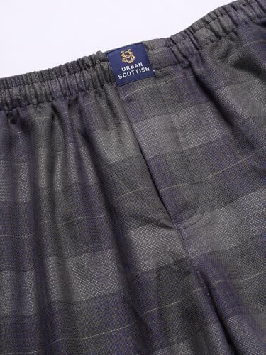 Image of Urban Scottish Men's Lounge Pants 100% Cotton Men's Lounge Night Pant Comfortable Leisure-Wear Lower with an Elastic Waist-Band and Regular Fit Track Pants, Machine Washable Stay at Home