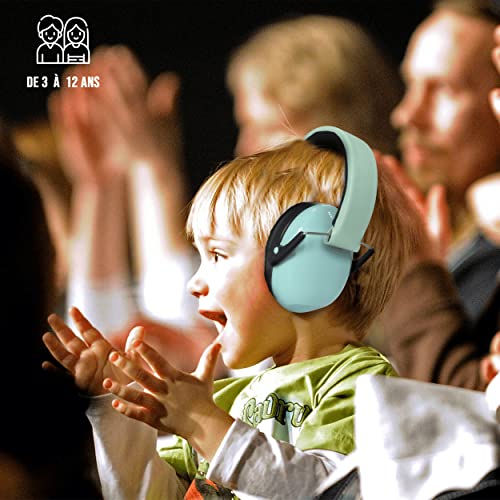 Casque anti bruit enfant WE vert d'eau protection auditive - 5