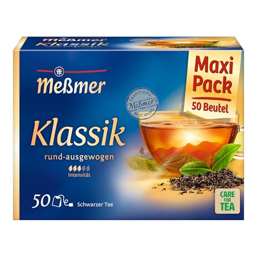 Meßmer Klassik | Hochwertige Schwarztee-Mischung | 50 Teebeutel | Fein-aromatisch