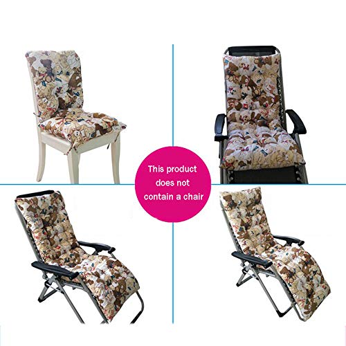 Jessi ca Lounger Cushion, Foldable Portable Garden Patio Thick Padded Bed Recliner, Sun Lounger Cushions, Suitable for The Four Seasons,F,40 * 90