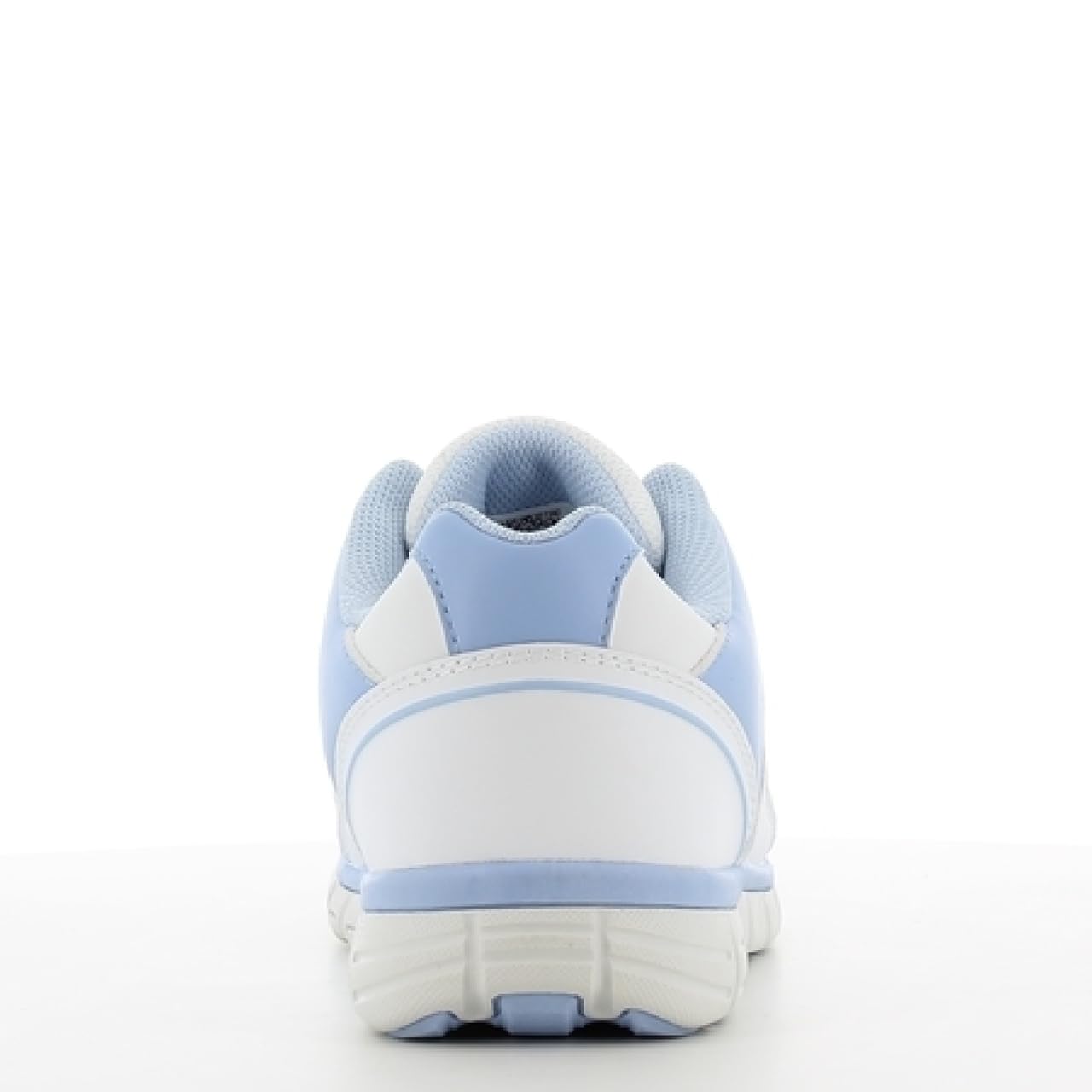 Oxypas Oxysport 'Sunny' Slip-resistant, Antistatic Leather Nursing Trainers, White/Blue (Light Blue), 7 UK (41 EU)