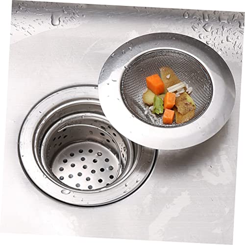 Filtro para desagüe de cocina de acero inoxidable 6 piezas miniatura 6