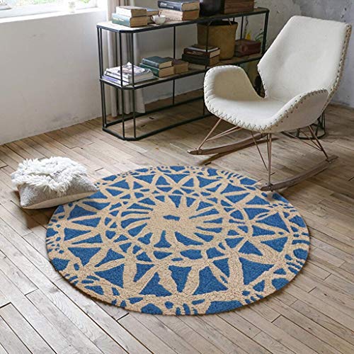 Tapis fleurs rondes pour fauteuil de bureau et salon
