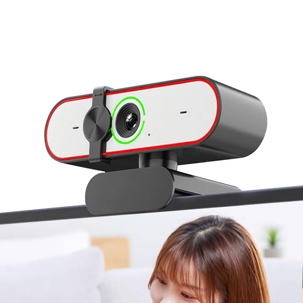 LEIYTFE 2K 4K Webcam with Built-in Microphone Privacy Cover, USB Webcam with Fill Light,HD Autofocus Streaming Camera for PC Computer(4K)-image-22