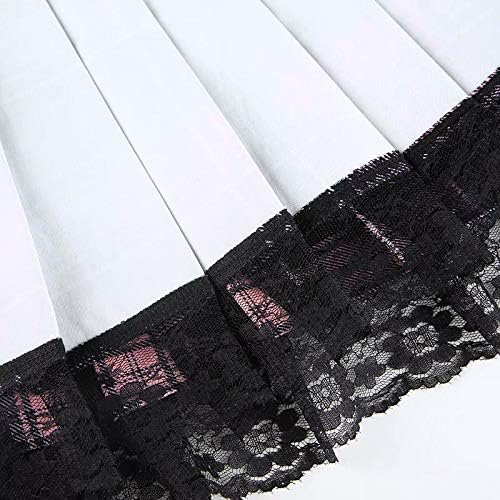 Sexy Women Lace Patchwork Mini Pleated Skirts High Waist Goth Y2k Skirt Punk Dark Academia Aesthetic E Girl Clothing - Image 7