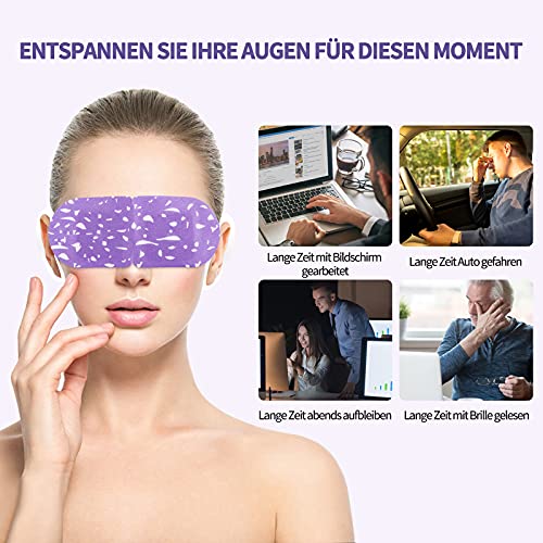 Verwarmend oogmasker, wellness, voor vermoeide ogen, droge ogen en zwellingen, Steam Eye Mask, oogverzorgingsmasker, verwarmd stoomoogmasker, slaap-oogmasker om te slapen, ontspant de ogen, 10 stuks - Image 7