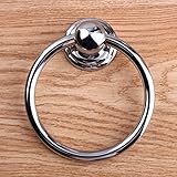 Southst Modern Simple Silver Drop Ring Kit Cabinet Wooden Chair Handle Chrome Drawer Tv Cabinet Cupboard Pull Knob 72mm