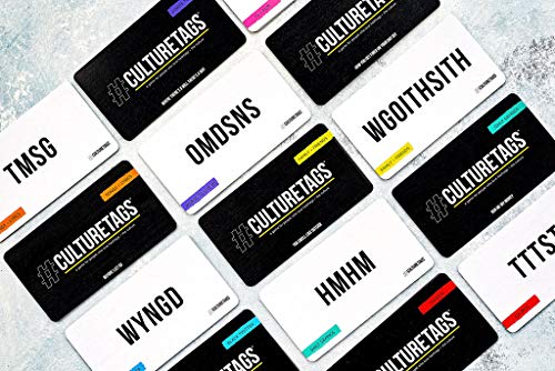 CultureTags - A Game for People Who Love Hashtags + The Culture | Party Game Set for Family Fun or Virtual Play | Ages 13+