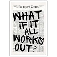 Versatile Decor Solution: Perfectly suited for Bathroom, Bedroom, Living Room, Office, Farmhouse, or Kitchen, this retro black and white newspaper poster adds a touch of elegance and inspiration to any space. Positive Affirmation: Featuring the uplif...