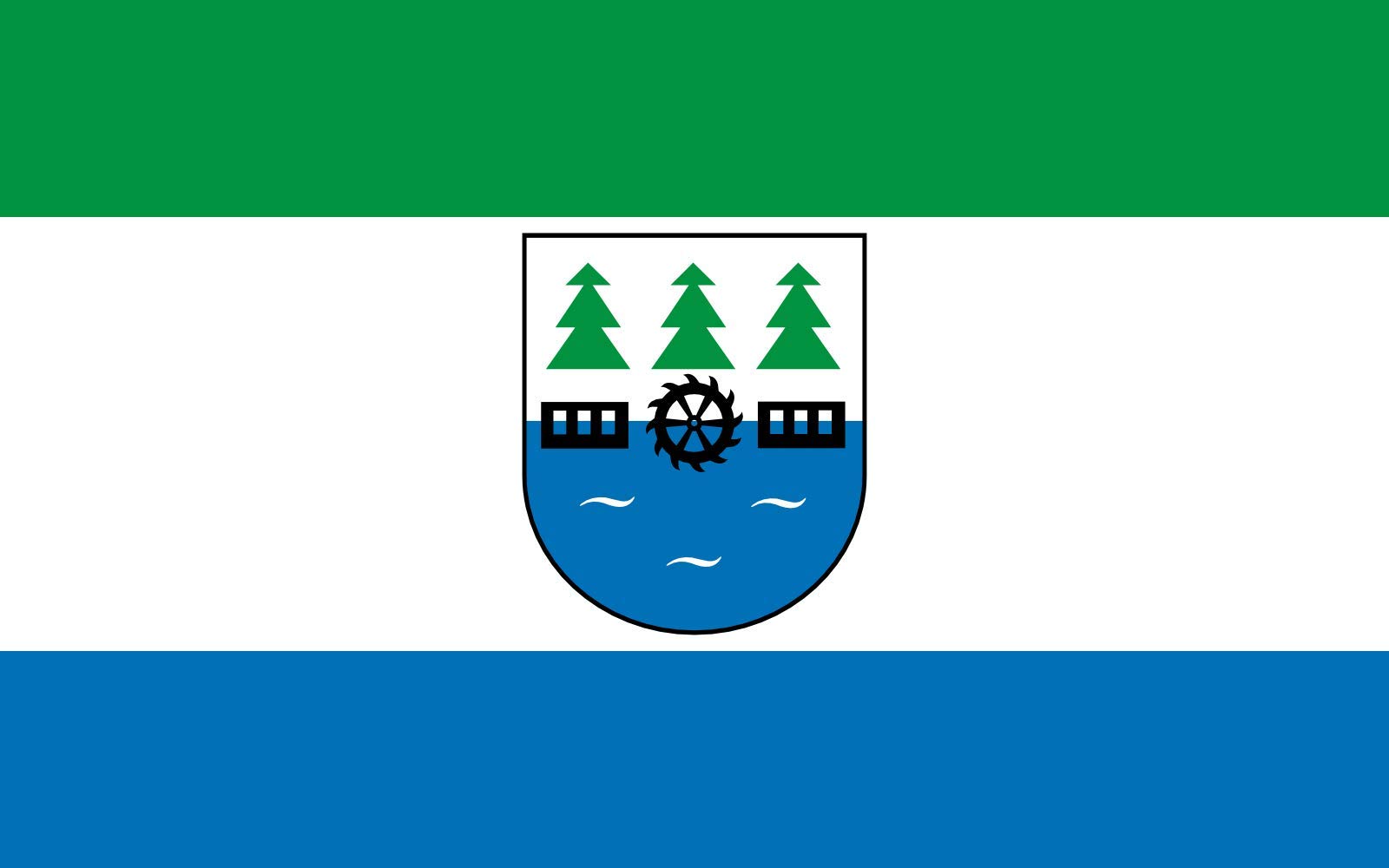 Drapeau Czersk Pologne XL pavillon officiel Miasta i gminy Czersk