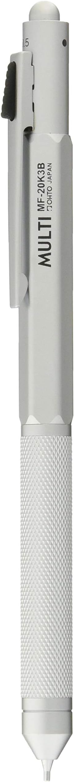 Auto MF-20K3B-SV Ballpoint Pen, Multi-Functional Ballpoint Pen, MULTI B-2+1, Silver