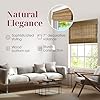 ARLO BLINDS Sheer Bamboo Roman Shades with Valance - Dali Native, 24" W x 74" H - Light Filtering Cordless Blinds for Interior Windows - Real Natural Bamboo Material - Mounting Hardware Included #5