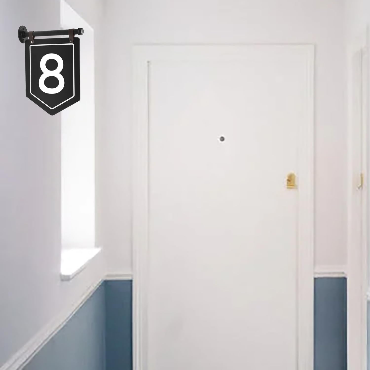 Letrero de Dirección Personalizado Con Soporte de Pared, Placas de Acrílico Para Dirección de Casa, Letrero Dirección Para Casa, Letreros Colgantes Metal Con Tornillos, Agregar Texto de Doble Cara
