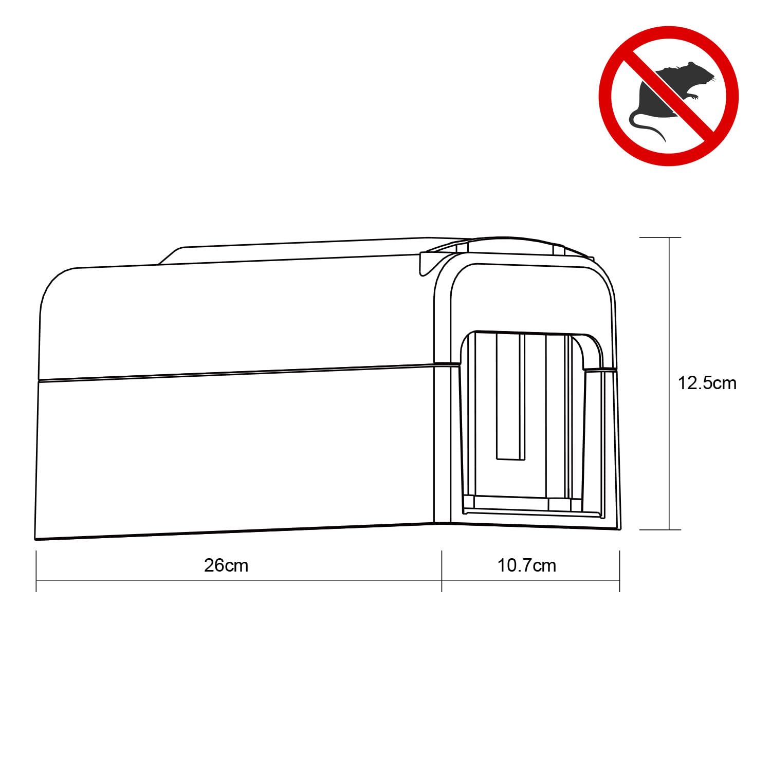 Rato eléctrico Rato Fuerte doméstico Puerta de Escape Interior eficiente Reutilizable Humanos Rato exterminador Rato eléctrico Choque en el Garaje del hogar