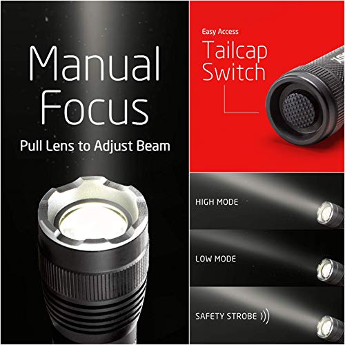 Eveready Led Tactical Flashlight, Durable Handheld Flashlight For Emergencies And Camping Gear, Water Resistant Edc Flashlight, Pack Of 1 #TOP6