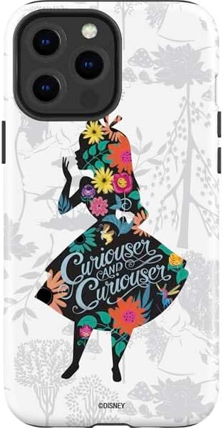 Skinit Impact Phone Case Compatible with iPhone 15 Pro Max - Officially Licensed Disney Alice in Wonderland (Animated) Floral Print Design