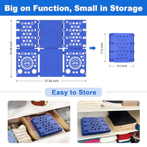 Image of BoxLegend Clothes /T Shirt Folder Plastic 4mm Thickness Shirt Folding Board Easy and Fast Laundry Folder Flipfold (Orange)