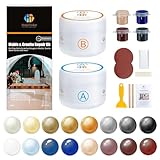 Marble and Granite Repair kit, Quartz Countertop Repair Kit for Chip Dents Cracks Holes Scratchs, Premium Marble Granite Quartz Laminate Formica Travertine Corian Stone Epoxy Filler