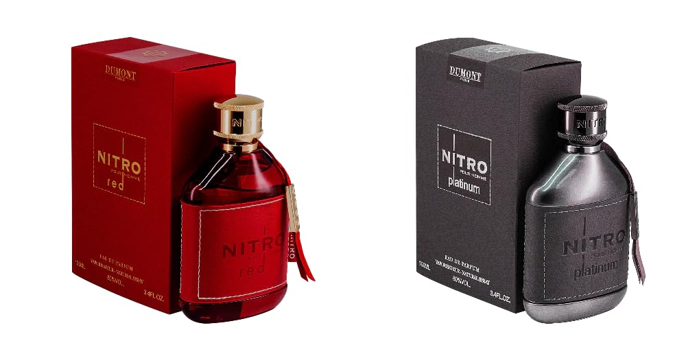 Nitro Red and Platinum Eau de Parfum Set, 3.45 fl oz Each, 2-Piece Gift Set