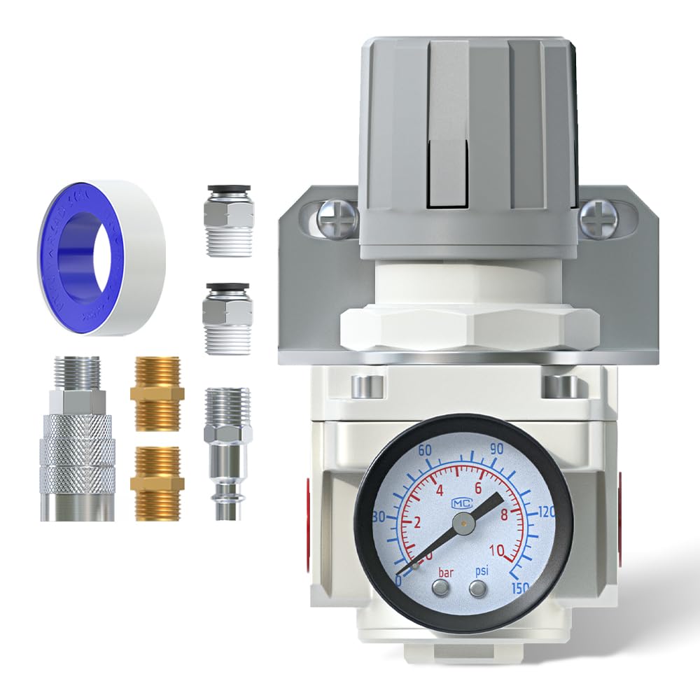 AIRZOE Air Pressure Regulator - 0-150 PSI -7