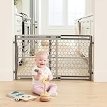 Regalo Easy Fit Plastic Adjustable Extra Wide Baby Gate, Award Winning Brand, 23 Inches Tall, Fits Openings Between 28 to 42 Inches, Pressure Mounted