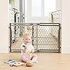 Regalo Easy Fit Plastic Adjustable Extra Wide Baby Gate, Award Winning Brand, 23 Inches Tall, Fits Openings Between 28 to 42 Inches, Pressure Mounted