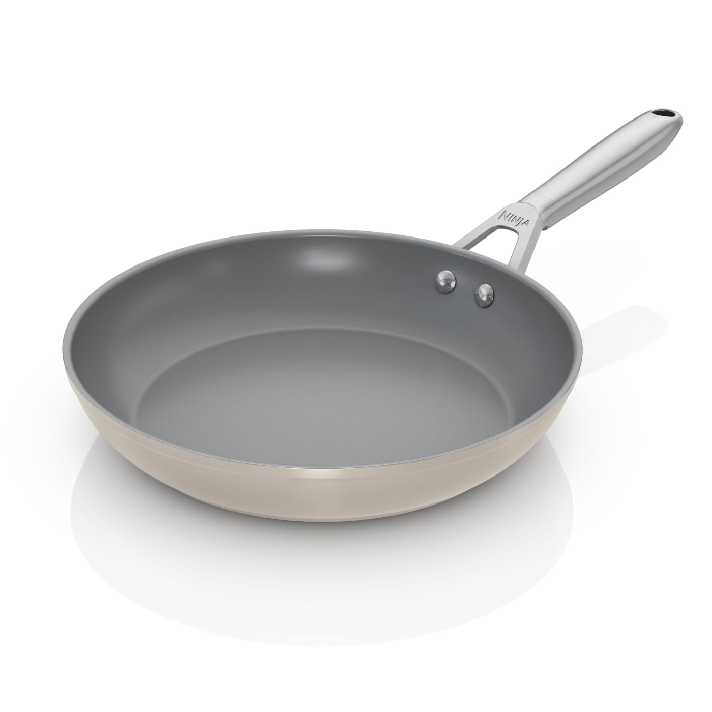 Ninja Stone Zerostick Ceramic Pro 32 Cm Frying Pan, Scratch Resistant, Made Ptfe-Free, All Hob Compatible, Cw30032ukst