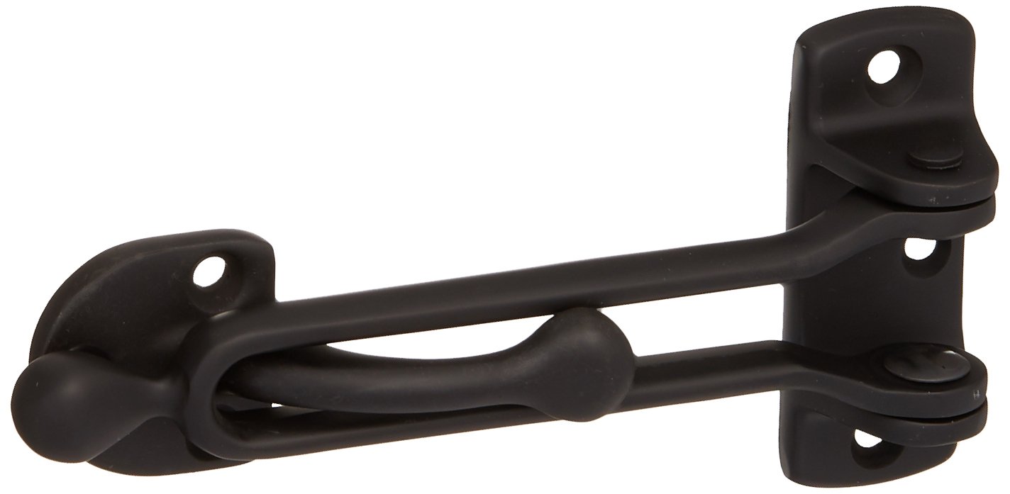 Baldwin0250190 Security Door Guard, Black