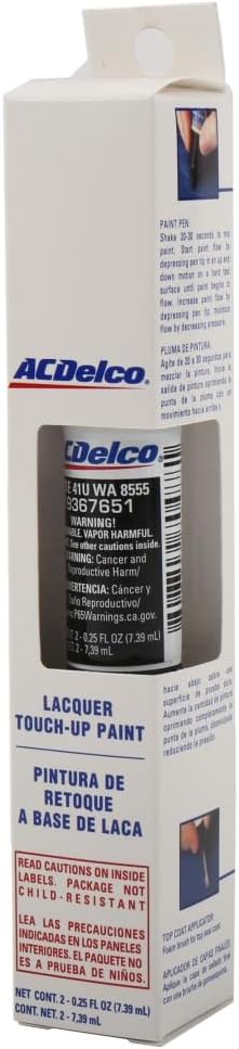 ACDelco GM Original Equipment 19367651 Black (WA8555) Four-In-One Touch-Up Paint - 0.25 fl oz Pen