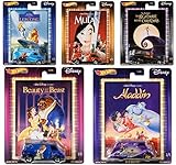 Hot Wheels 2018 Pop Culture Disney Classic Series Premium Adult Collectible Diecast Cars, Set of 5