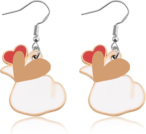 k-Drama Gifts k Drama Pendientes Regalo Para Fans Kpop Coreano Dedo Corazón Joyería Kpop Joyería