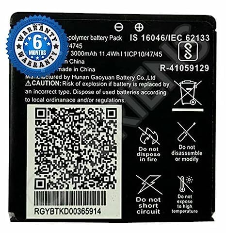 Image of Original (ZT-GY974745) Battery for Lyf Jio WiFi Dongle JMR815 Wireless Router Battery with 6 Month warrenty****(A0202)