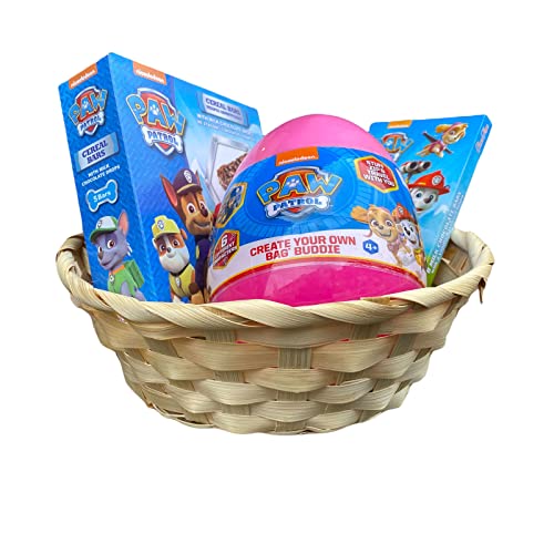 Paw Patrol Paasnest met pluche figuur DIY in paasei met chocolade en keramische reep 170 g (Skye) - Image 3