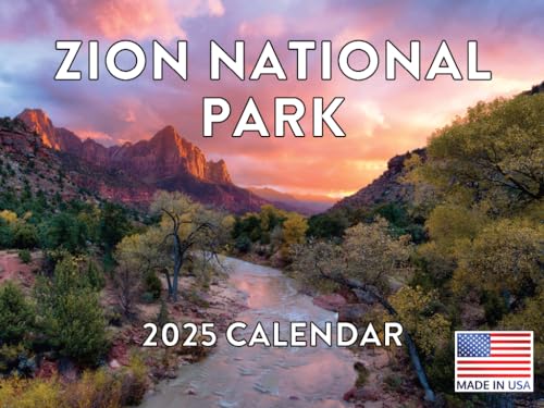 Poster Foundry Zion National Park Calendar 2024 Wall Calander 12x18 inches