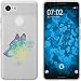 Produktbild PhoneNatic Case kompatibel mit Google Pixel 3 Silikon-Hülle Floral Wolf M3-4