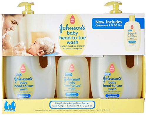 Image of Johnson's Baby Head-to-Toe Wash (2-33.8 fl. oz, 1-9 fl. oz.)