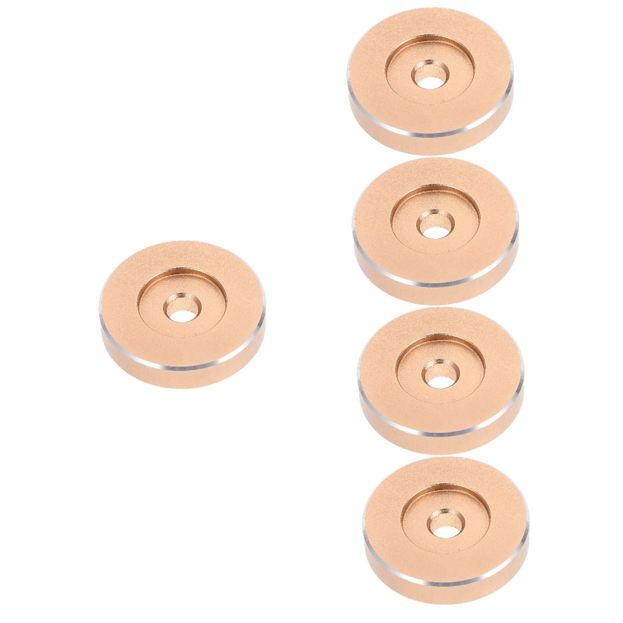 jojofuny 5 Pezzi 45 Accessori Per in Vinile 45 Giri Adattatore Per 7 Pollici in Metallo Adattatore Per Giradischi Migliora La Stabilità Facile Da Usare