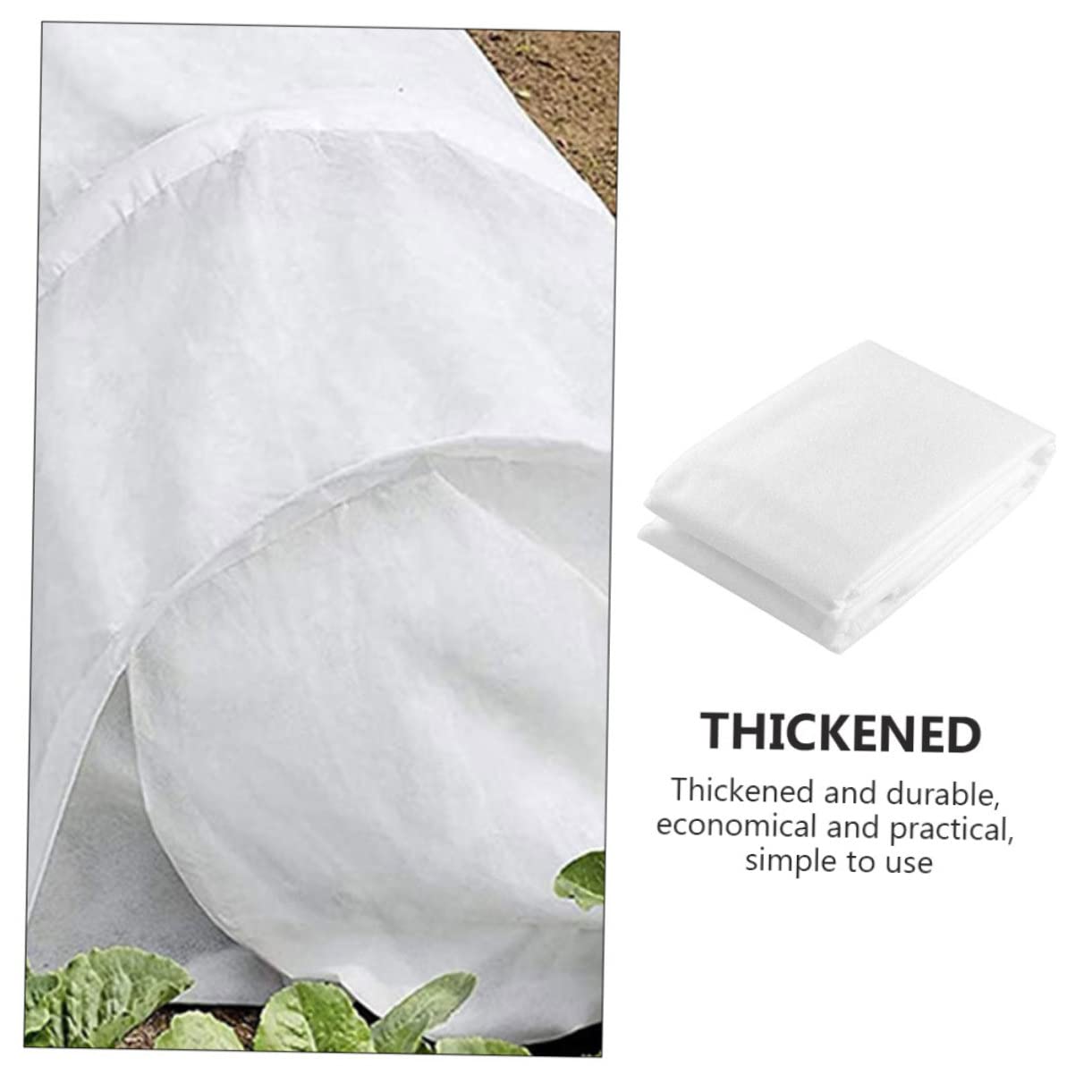 Couverture pour Blanc Non-tissé Plantes Antigel Hivernage | Plantes Tendres et Fraisiers, Isolation et Maintien de L’humidité, Usage Saison Froide