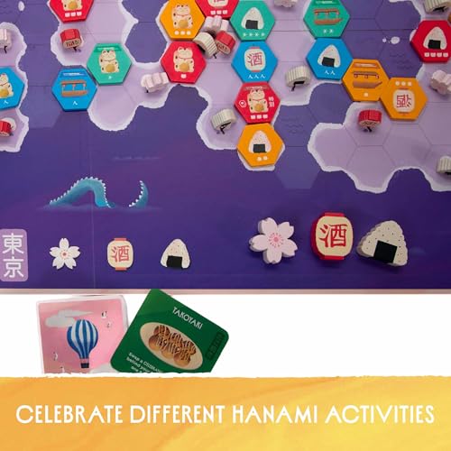 Image of Hanami Deluxe Edition | A Strategic Tile-Laying Area Control Board Game for Adults Families and Game Nights Based On Reiner Knizia's Classic Samurai