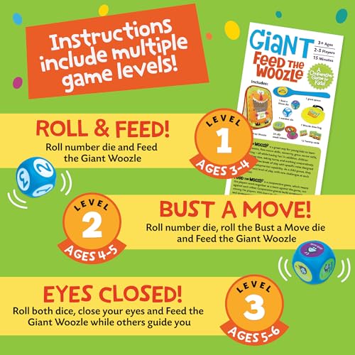Giant Feed the Woozle Juego Cooperativo para niños 3+ miniatura 5