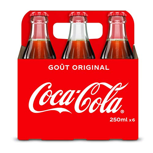 Coca-Cola Boisson Bouteille Verre 6x25cl
