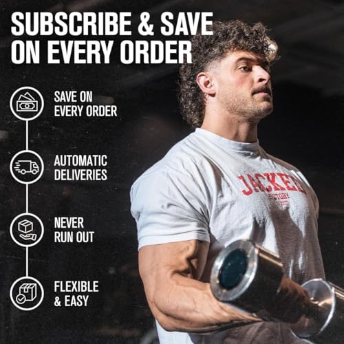 Image of Jacked Factory NITROSURGE Pre Workout Supplement - Endless Energy, Instant Strength Gains, Intense Pumps - NO Booster & Powerful Preworkout Energy Powder - 30 Servings, Sour Blue Raspberry